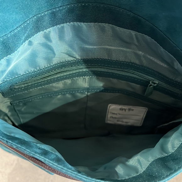 Thirty-one teal/emerald or black quilted purse with matching wallet - Picture 4 of 11